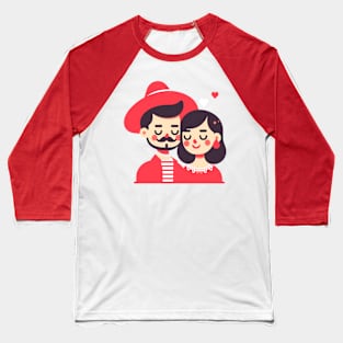 valentines day couple Baseball T-Shirt